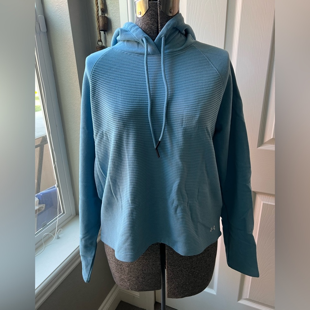 Under Armour® | Mobile Blue Graphic Microthread Fleece Hoodie - Women